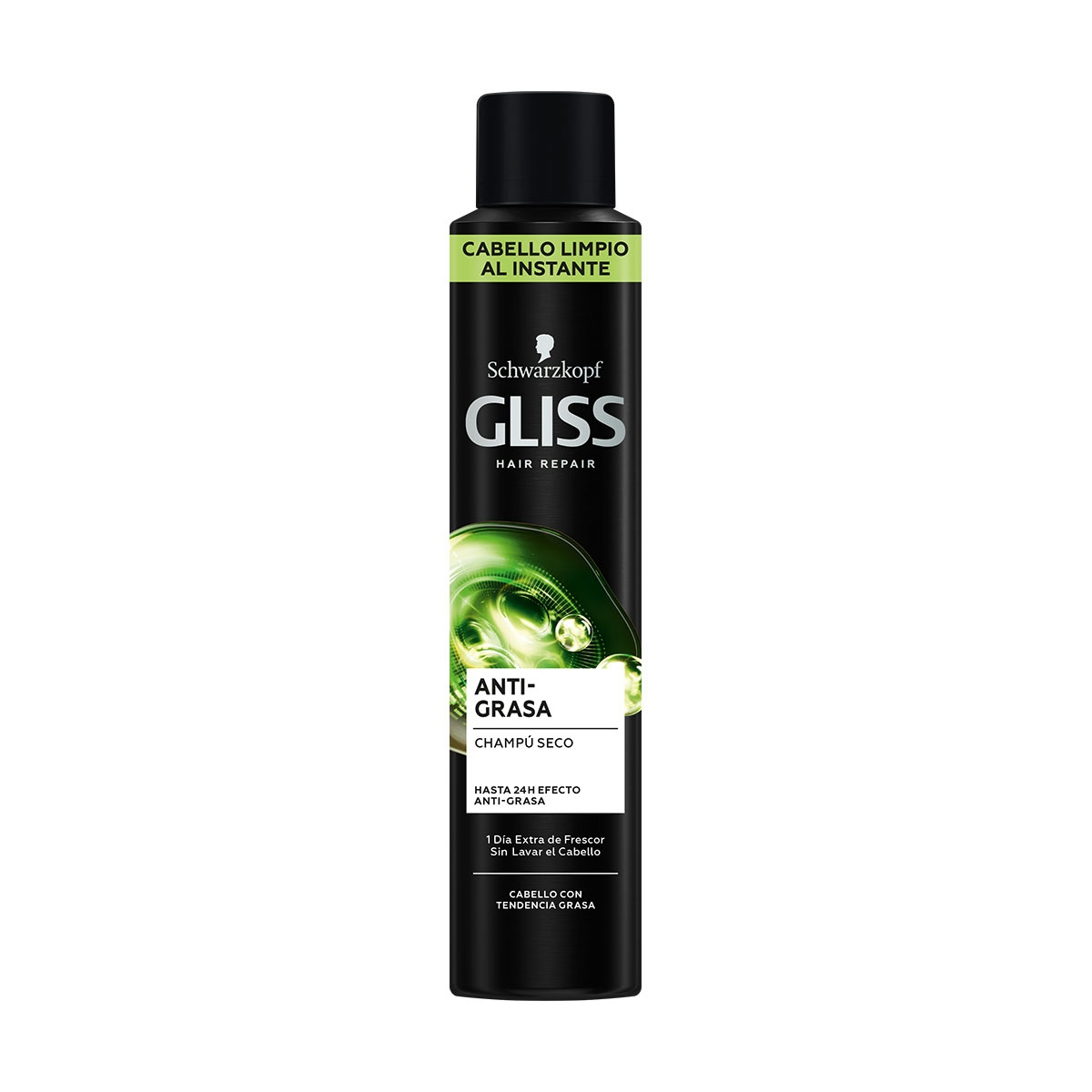 Champú seco GLISS cabellos grasos spray 200 ml