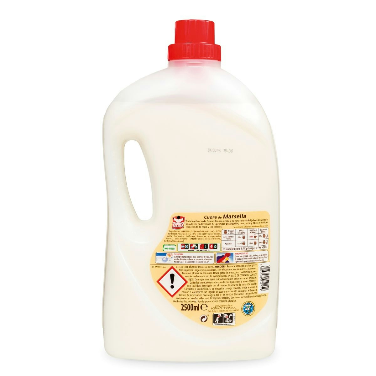 Detergente máquina OMINO BIANCO líquido marsella botella 50 lv