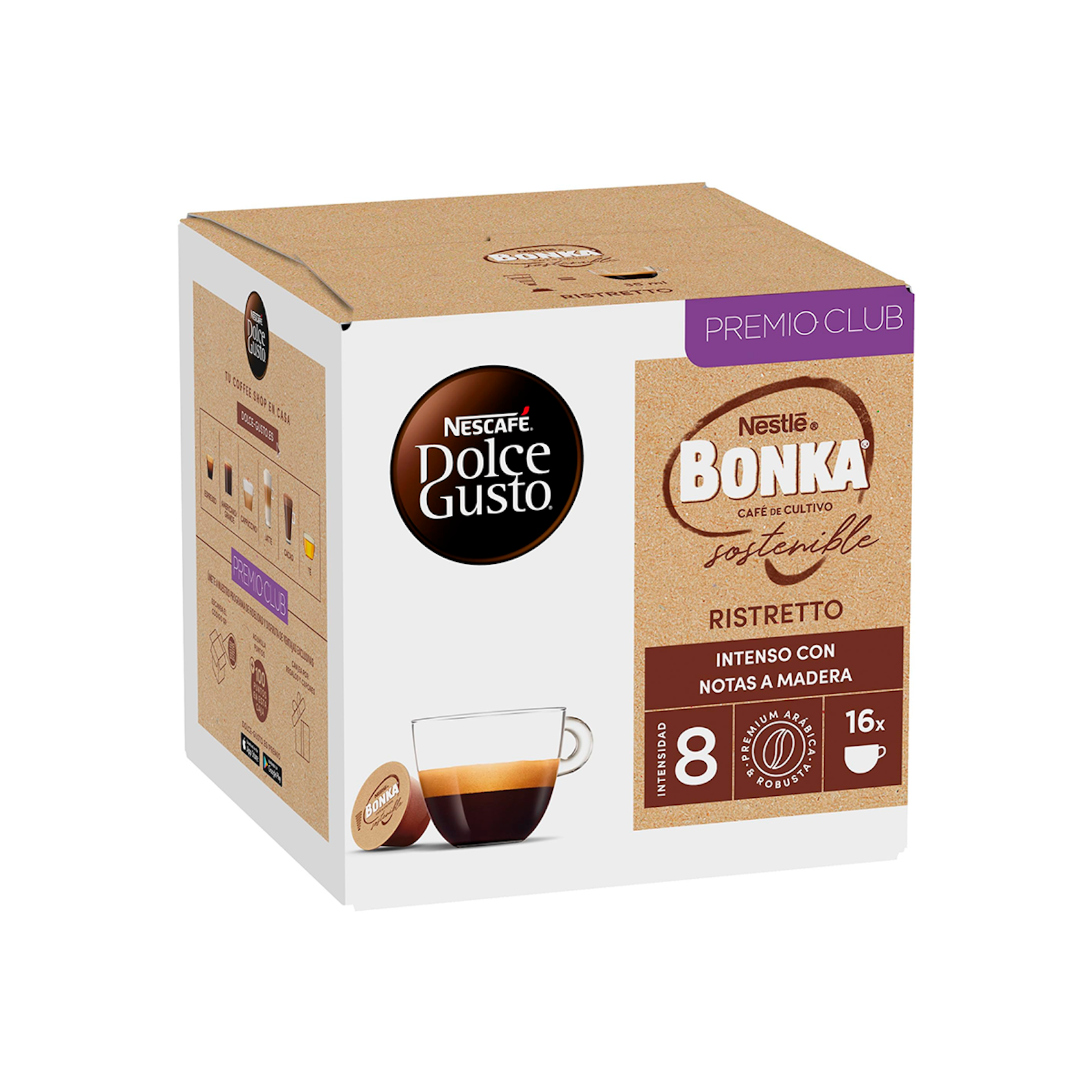 Cápsulas de café DOLCE GUSTO Bonka 16 cápsulas caja 112 gr