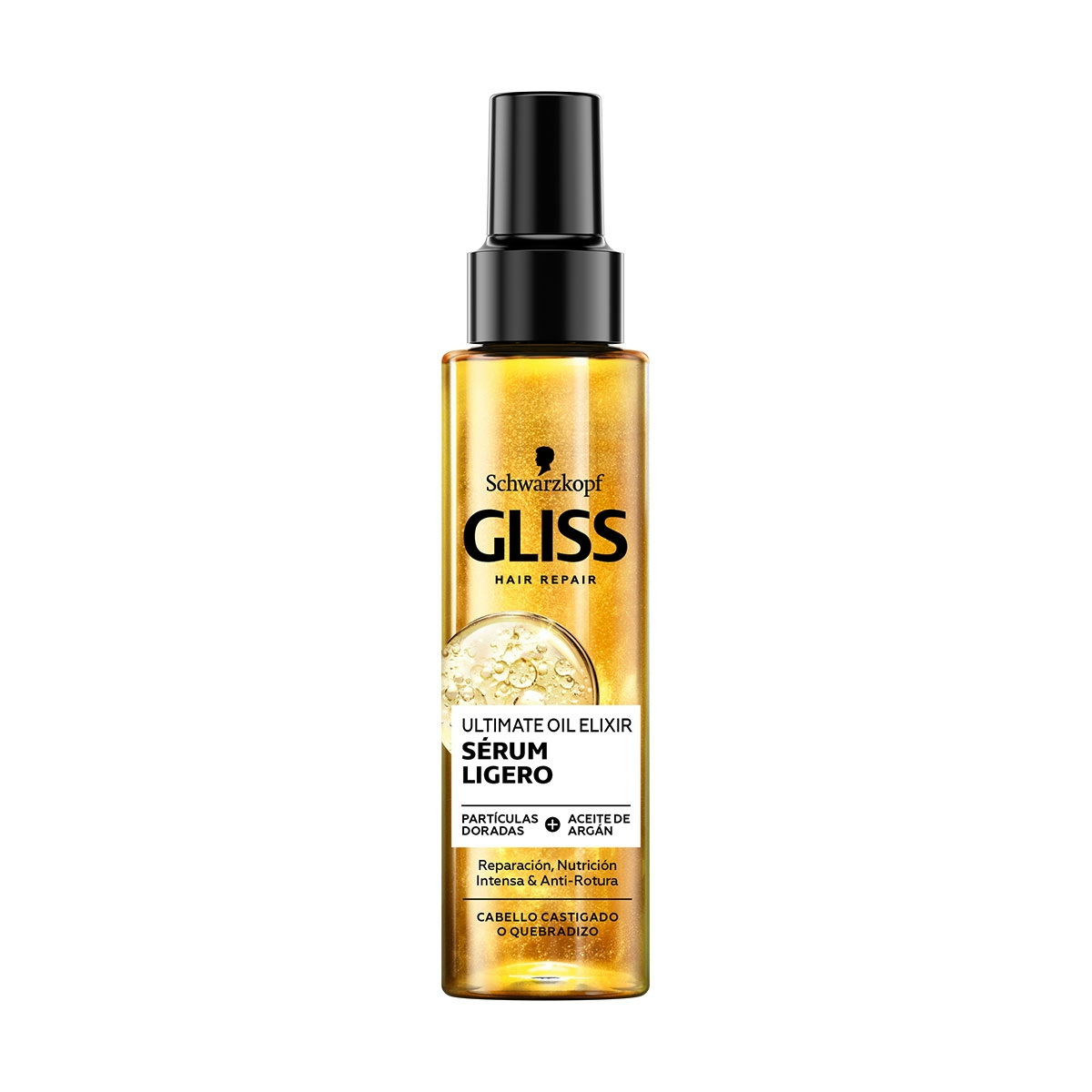 Serum ligero GLISS ultimate oil elixir cabello castigado spray 100 ml