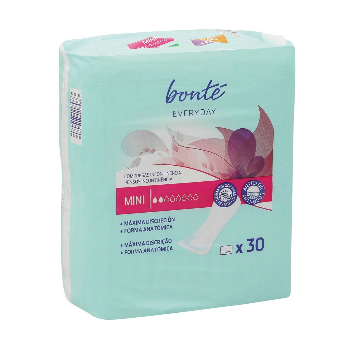 Compresas de incontinencia BONTE mini bolsa 30 uds