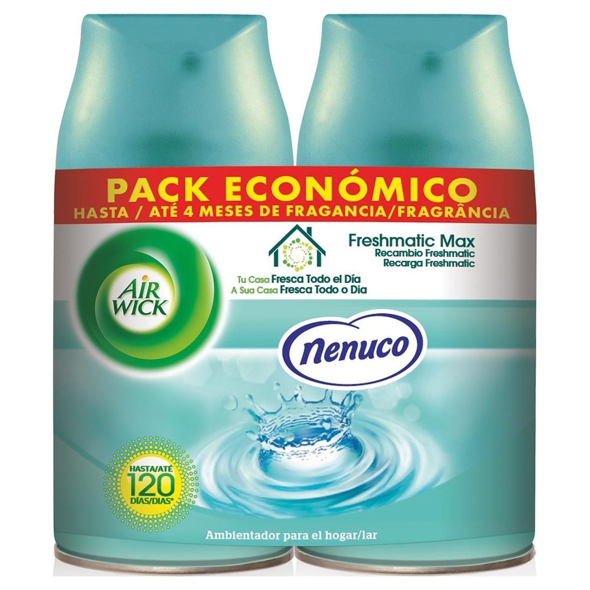 Imagen de Ambientador Recambio Freshmatic Nenuco Air Wick 2 Uds