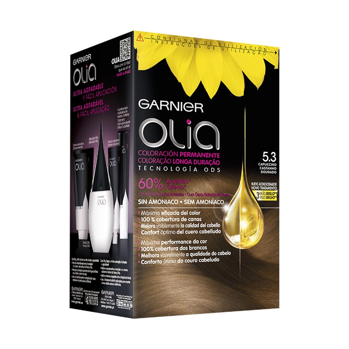 Tinta Permanente Sem Amoníaco Garnier Olia Tons Castanhos Tinta Permanente Sem Amoníaco Garnier Olia Tons Castanhos 0