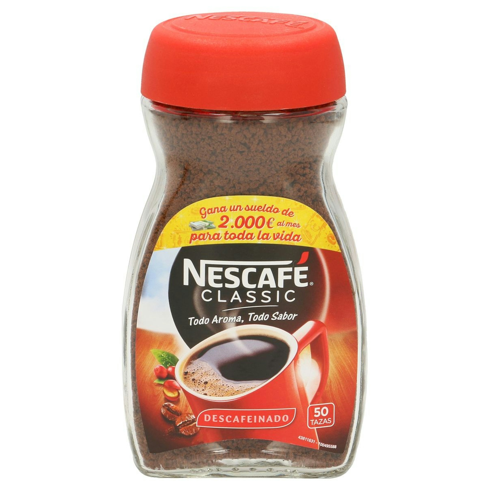 Café Soluble Nescafe Descafeinado Frasco 100 Gr 0