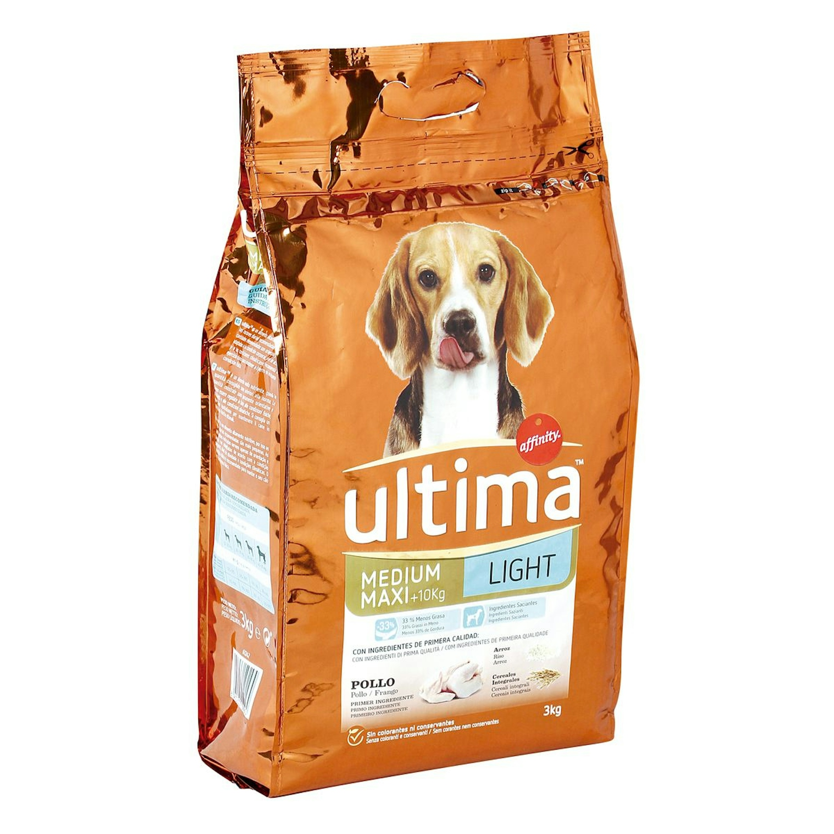 Alimento Para Perro Ultima Light Con Arroz Y Pollo Bolsa 3Kg 0