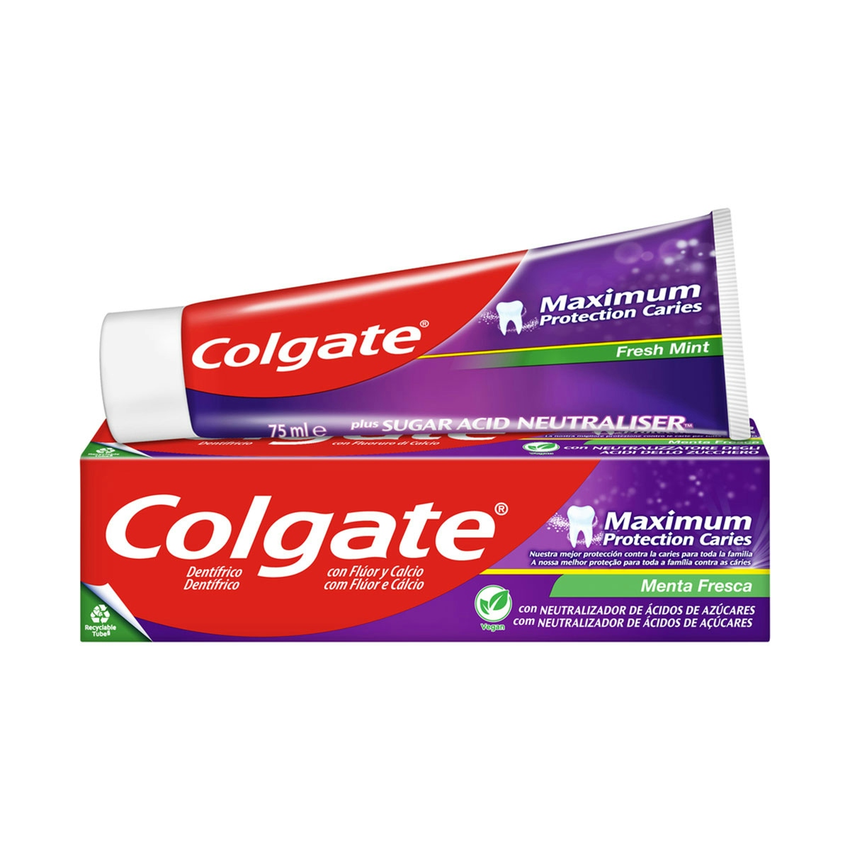 Pasta de dientes Colgate Maximum Protection Caries menta fresca 75ml