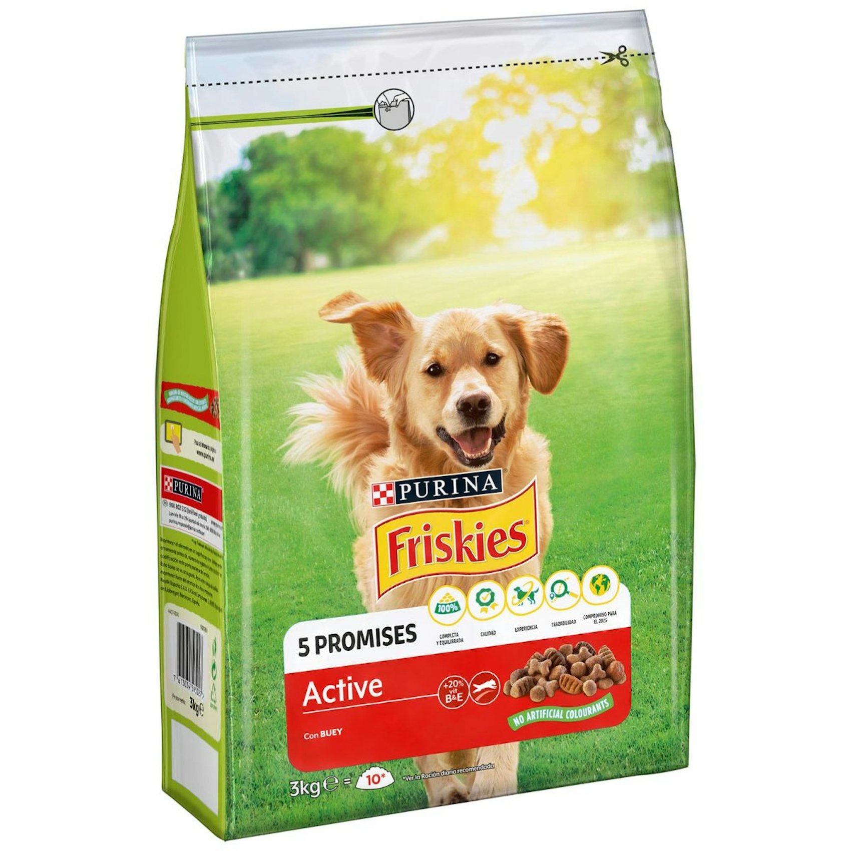 Alimento Para Perros Friskies Con Buey Bolsa 3Kg 0