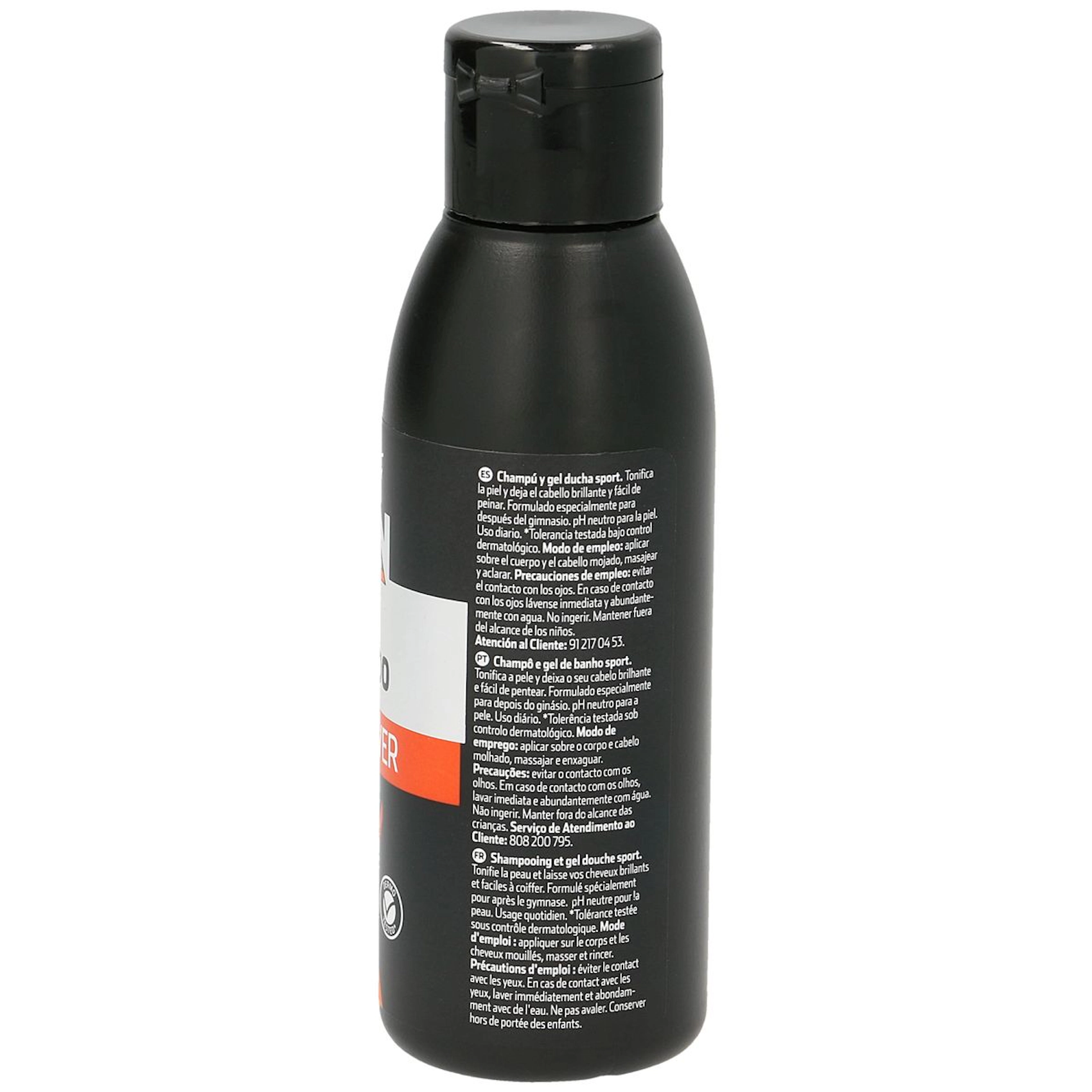 Gel y champú dark power BONTE formato viaje bote 100 ml 0
