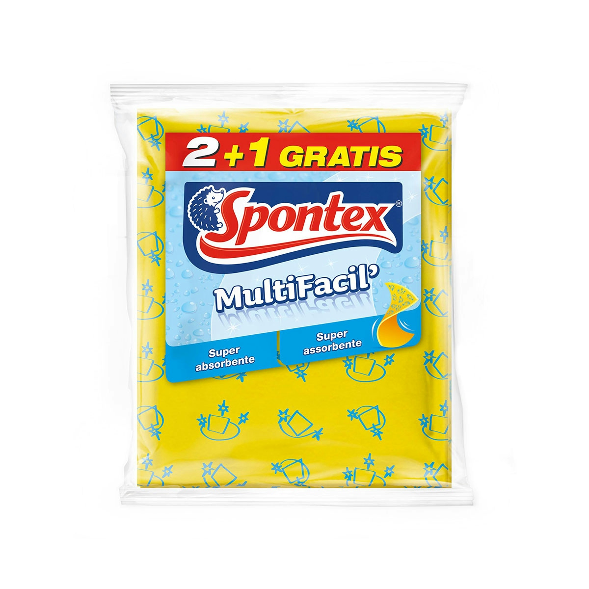Bayeta multifacil SPONTEX super absorbente bolsa 2 + 1 uds