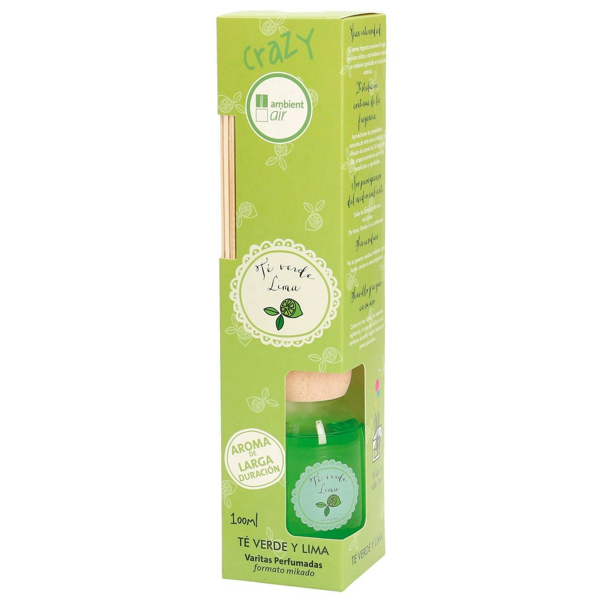Ambientador air CRAZY aroma té verde/lima - 100 ml
