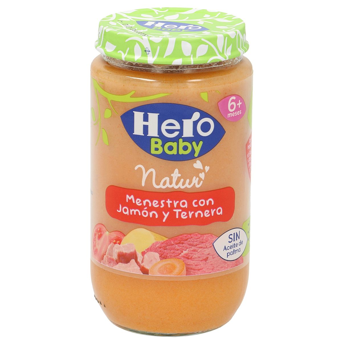 HERO BABY Potito Verduras con Lentejas y Jamón 235gr Pack 2 » Te