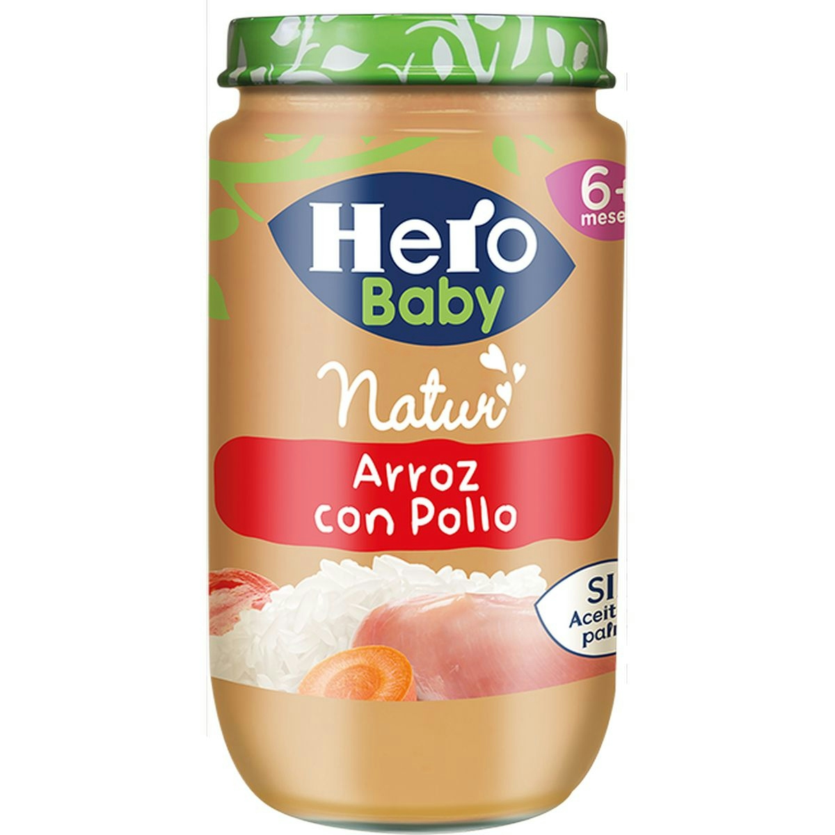 Papillas para bebés HERO arroz con pollo tarrito 235 gr