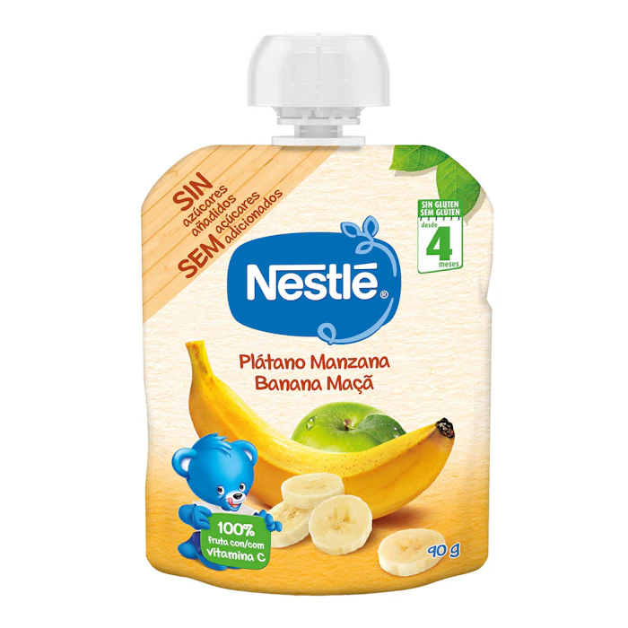 Bolsita Plátano Y Manzana Nestlé 90 Gr