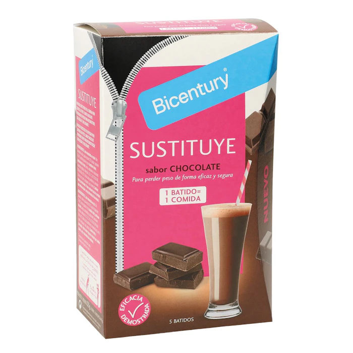 Batido Sustituye Bicentury Chocolate 5 Uds