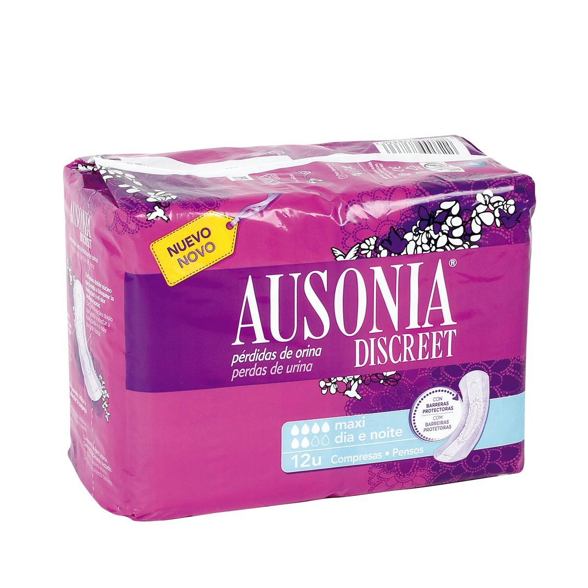 Compresas de incontinencia AUSONIA maxi paquete 12 uds