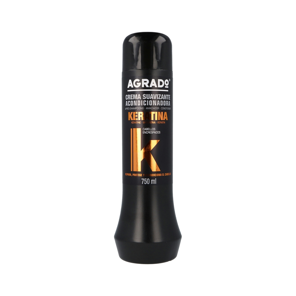Crema suavizante AGRADO keratina para cabellos encrespados 750 ml