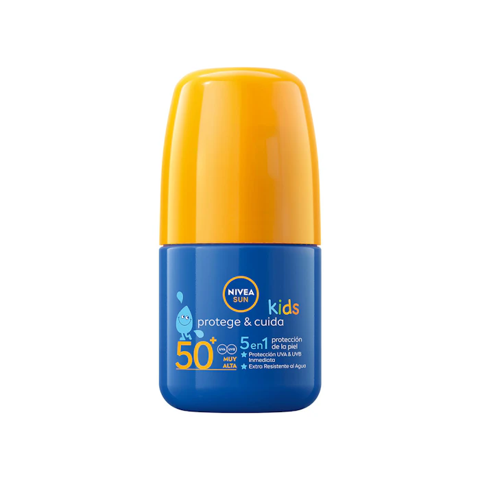 Protector Solar Roll-On Infantil Protege & Cuida SPF 50+ Nivea 50Ml
