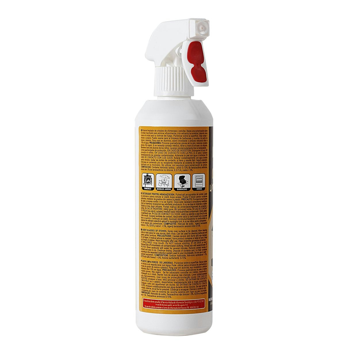 limpiador de cristales de chimeneas ASEVI spray 475 ml