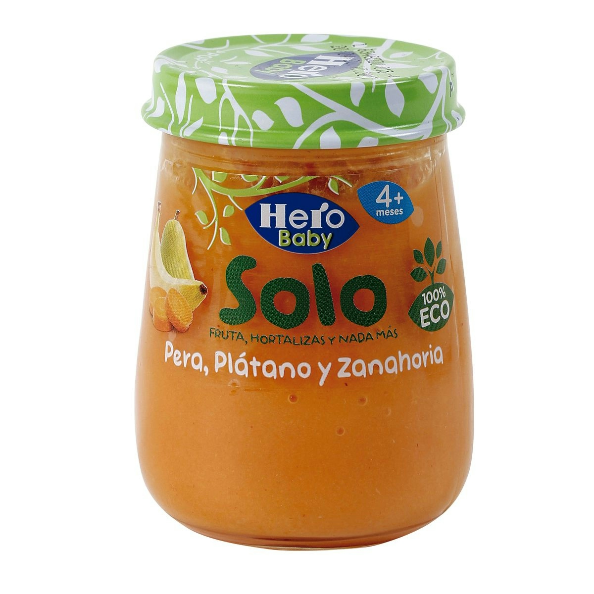 Papillas para bebés HERO Baby fruta y verdura 100% Eco 120 gr
