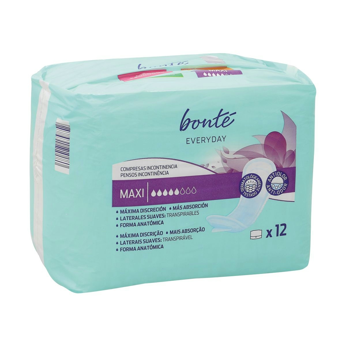 Compresas de incontinencia BONTE maxi paquete 12 uds