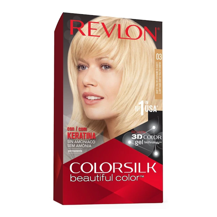 Tinte Permanente Sin Amoníaco Colorsilk Revlon N3 Rubio Ultra Claro