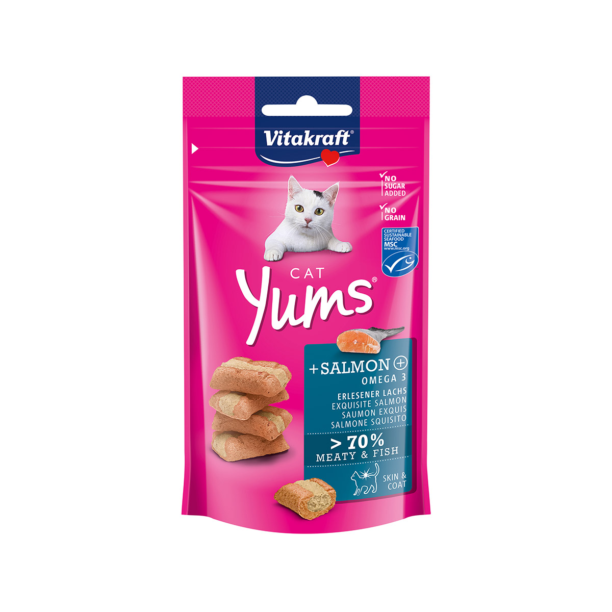 Imagen de Snack Gatos Cat Yums Salmón Vitakraft 40 Gr