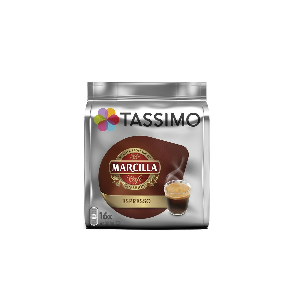 Café marcilla TASSIMO espresso estuche 16 cápsulas