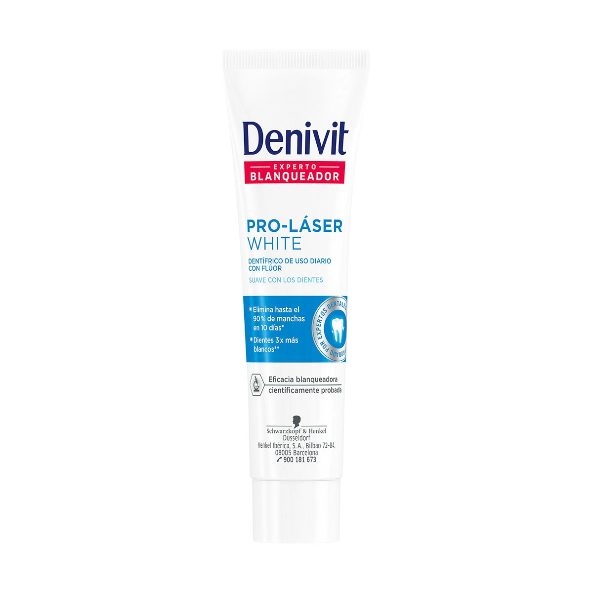 Pasta dentífrica DENIVIT antimanchas pro-láser white tubo 50 ml