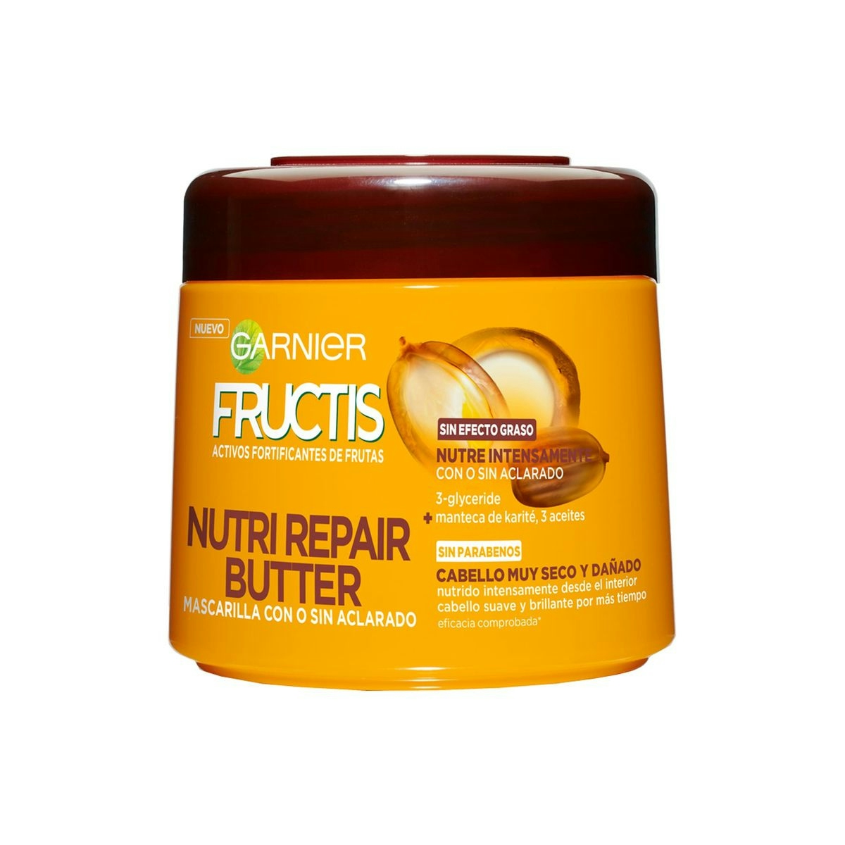 Mascarilla nutri repair FRUCTIS 3 butter cabello muy seco 300 ml