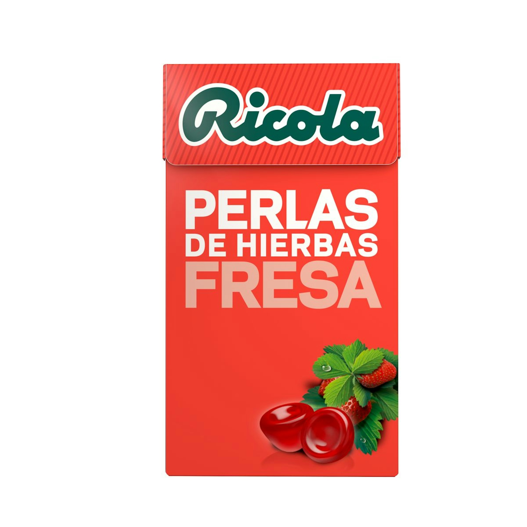 Caramelo perla fresa sin azucar RICOLA 50 gr 0