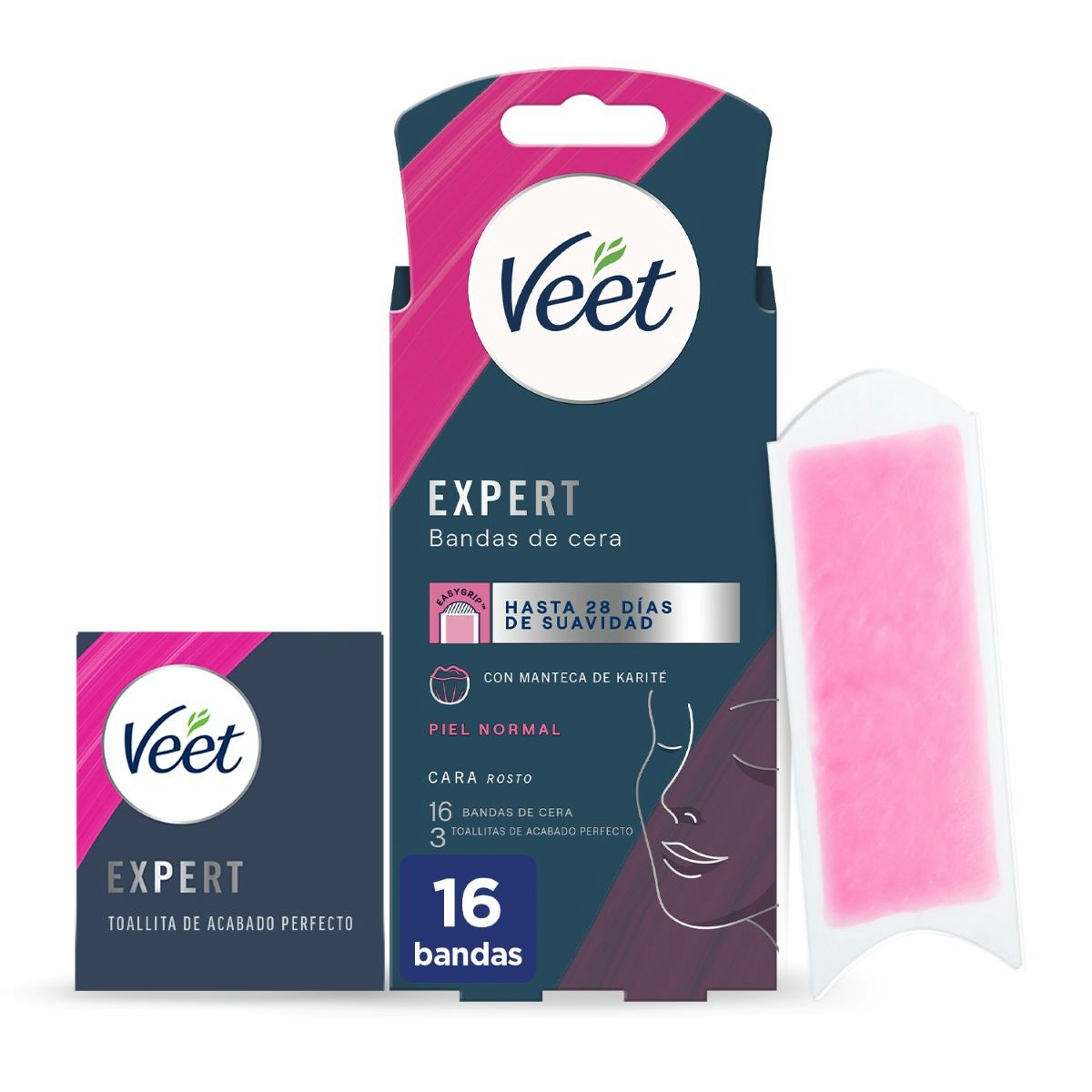 Bandas De Cera Expert Rostro Piel Normal Veet 16 Uds Bandas De Cera Expert Rostro Piel Normal Veet 16 Uds 0