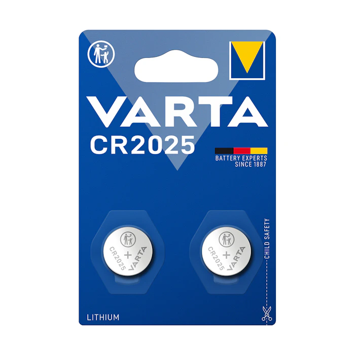 Pilas De Botón CR2025 Varta 2 Uds