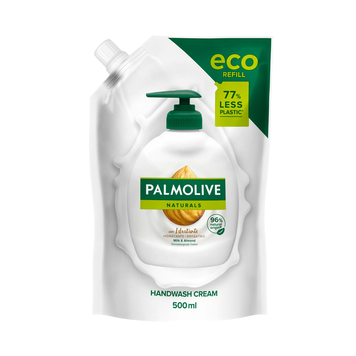 Jabón de manos Palmolive Naturals hidratante recarga Doypack 500ml
