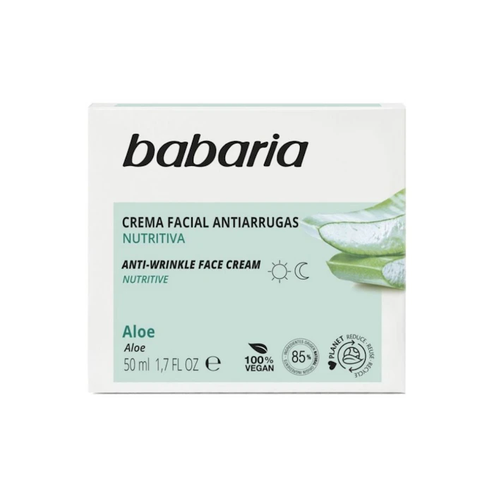 Crema Antiarrugas Aloe Vera Babaria 50Ml