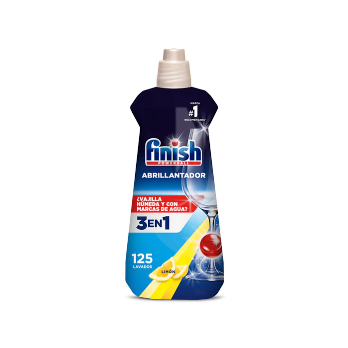Abrillantador Lavavajillas Máquina 3 En 1 Limón Finish 500Ml