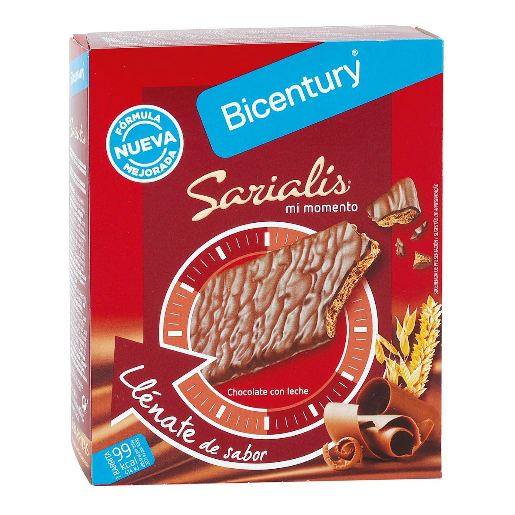 Snack Chocolate Con Leche Bicentury 120 Gr 0