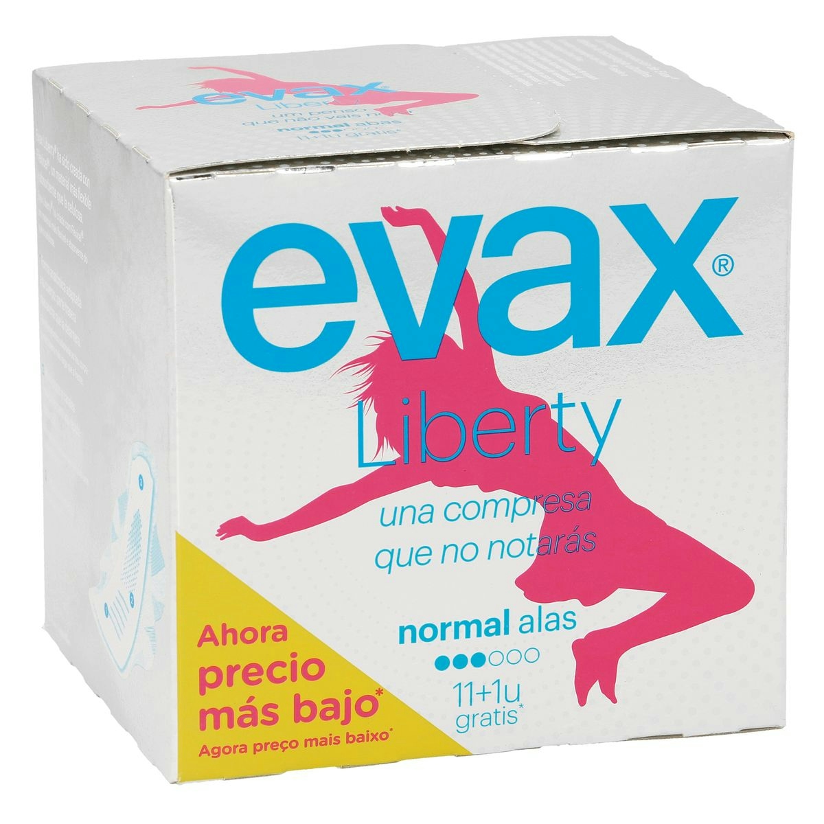 Compresa normal EVAX con alas caja 12 uds