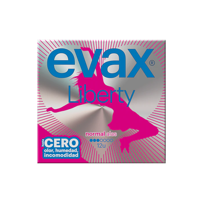 Compresas Con Alas Liberty Normal Evax 12 Uds