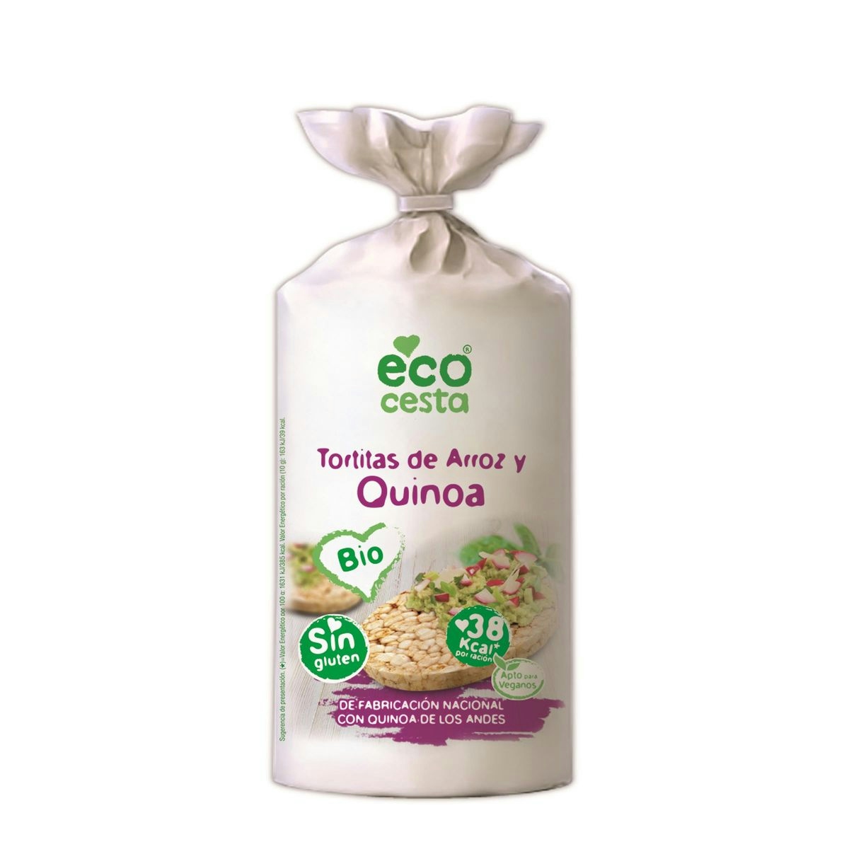 Tortita arroz & quinoa ECOCESTA Bio 120 gr