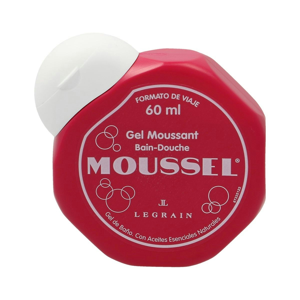 Gel de ducha MOUSSEL clásico formato viaje bote 60 ml