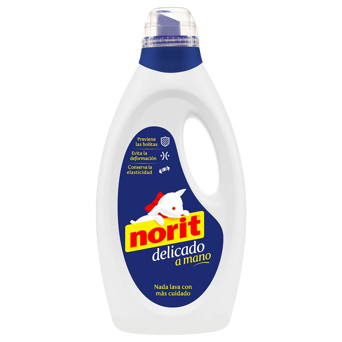 Detergente a mano NORIT líquido cuidado delicado botella 48 lv