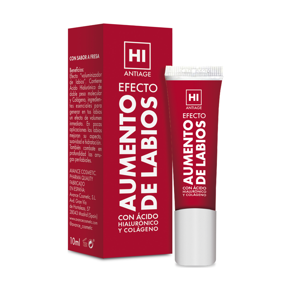 Crema aumento de labios HI MODEL FACE con ácido hialurónico 10 ml