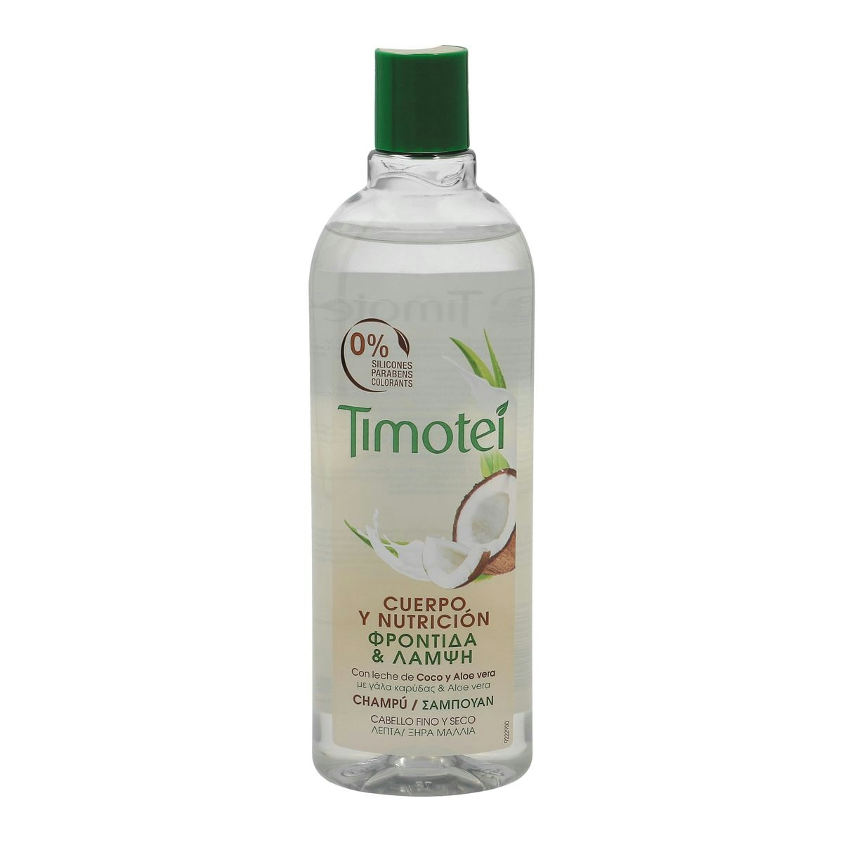 Champú coco&aloe TIMOTEI 400 ml