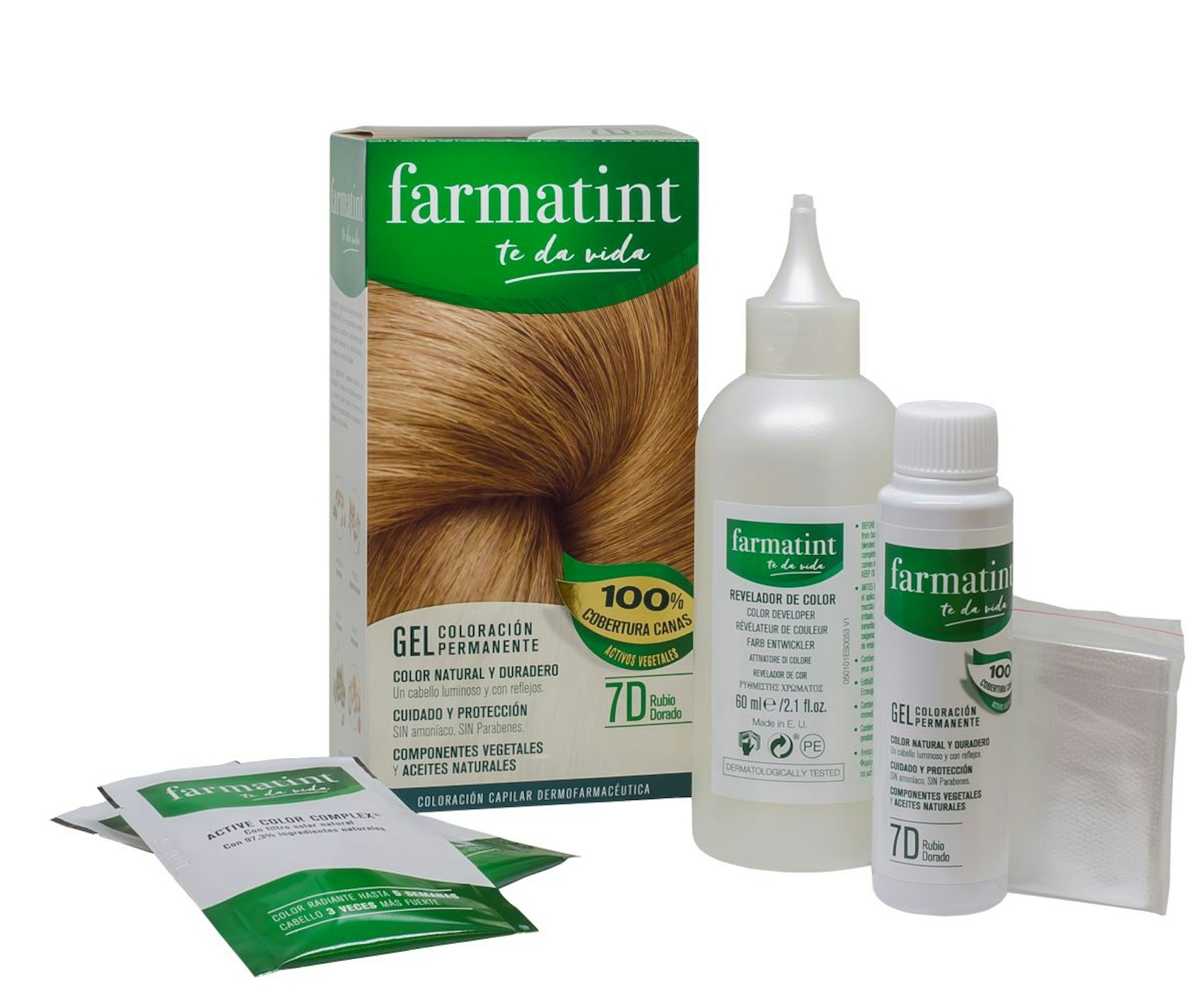 Tinte Gel Permanente Sin Amoníaco Farmatint Tonos Rubios 0