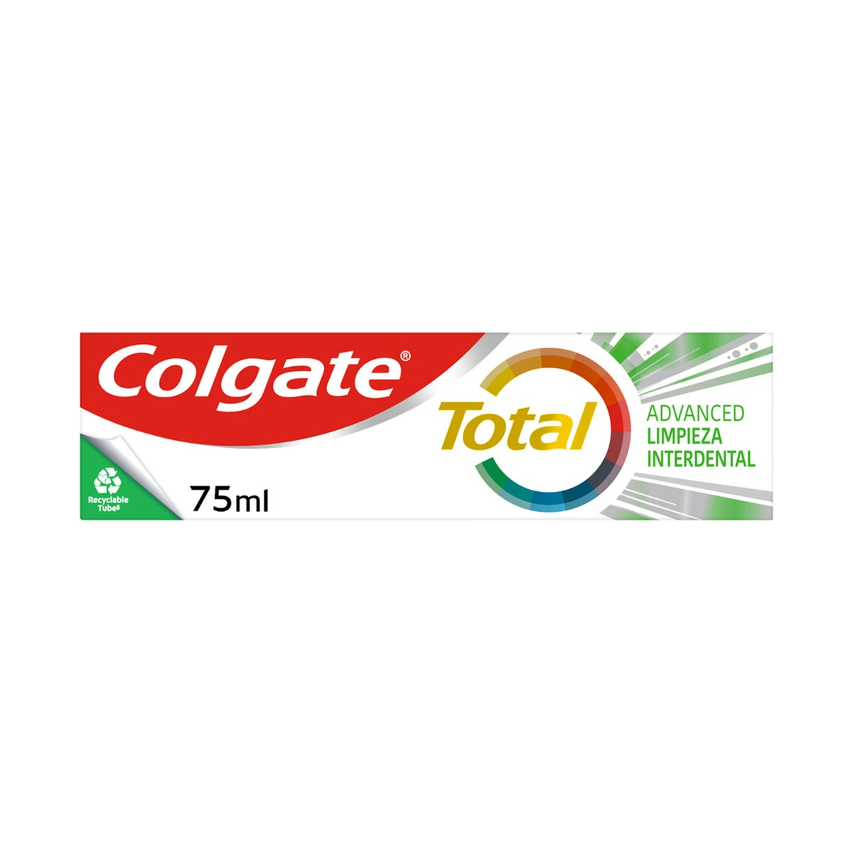 Pasta de dientes Colgate Total Advanced Limpieza Interdental 24h de protección completa 75ml