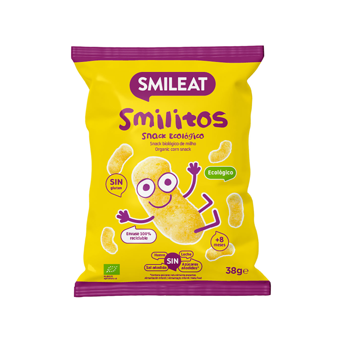 Imagen de Snack Ecológico Smileat Smilitos 40 Gr