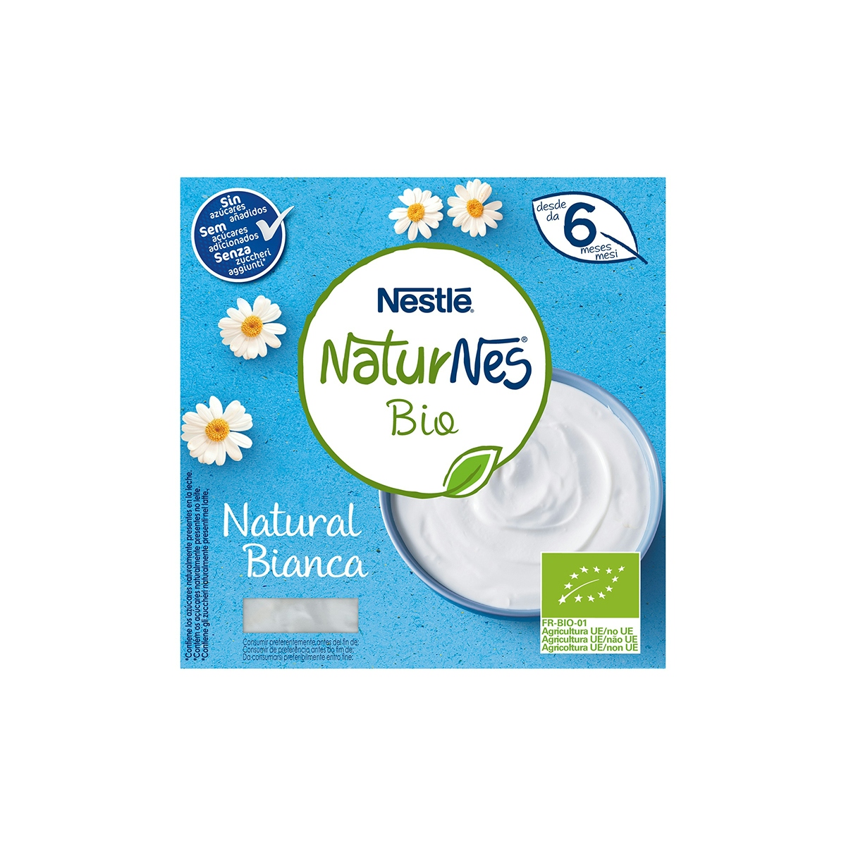 Yogur Naturnes Bio + 6 meses NESTLÉ 4x90 gr