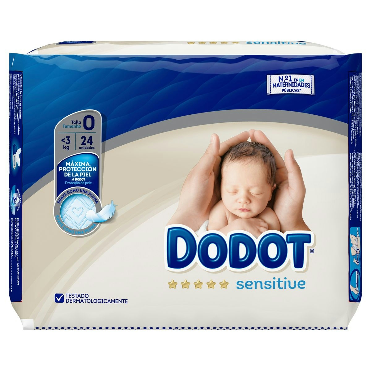 Pañales Sensitive Talla 0 (<3 Kg) Dodot 24 Uds Pañales Sensitive Talla 0 (<3 Kg) Dodot 24 Uds 0