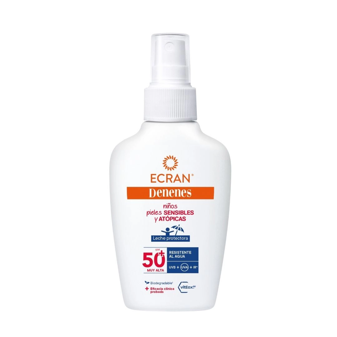 Leche Solar Spray Infantil Piel Sensible Y Atópica SPF 50+ Ecran Denenes 100Ml Leche Solar Spray Infantil Piel Sensible Y Atópica SPF 50+ Ecran Denenes 100Ml 0