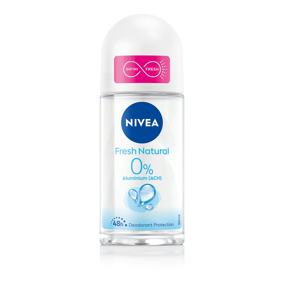 Desodorante roll on 0% fresh natur NIVEA 50 ml